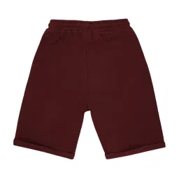 lil tomatoes Li'l Tomatoes Kids Wine Cotton Shorts & Mask image 2