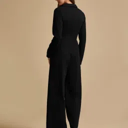 Kazo Black Solid Jumpsuit image 2