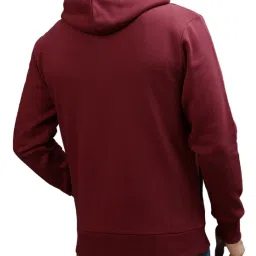 Gant Red Regular Fit Hooded Sweatshirt image 2