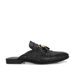Hitz Luxure Men's Black Mule Shoes image 2