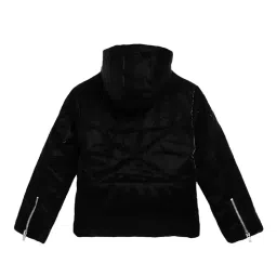 Blue Giraffe Kids Black Solid  Jacket image 2