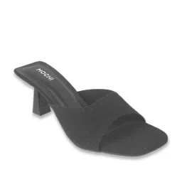 Mochi Women's Black Casual Sandals image 2