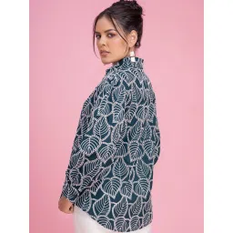 Lounge Dreams Green Relaxed Fit casual shirts image 2