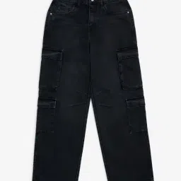 Y&F Kids by Westside Charcoal Mid-Rise Jeans-picture-10