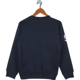 Monte Carlo Kids Navy & White Printed Full Sleeves Sweatshirt image 2