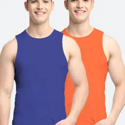 Friskers Multi Cotton Slim Fit Vest - Pack of 2 image 1