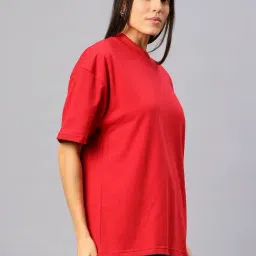 House Of RS Red Oversized T-Shirt image 4