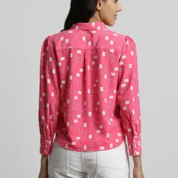 Allen Solly Pink Printed Shirt image 2