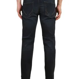 Allen Solly Navy Blended Slim Fit Solid Jeans image 2