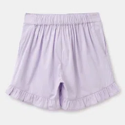 United Colors of Benetton Kids Purple Cotton Regular Fit Shorts image 2