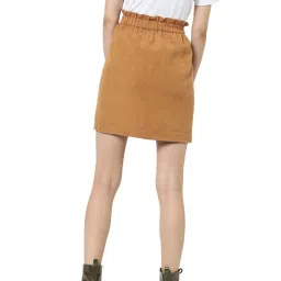 Only Mustard Regular Fit Skirt image 2