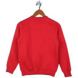 Monte Carlo Kids Red Printed Full Sleeves Sweatshirt image 2
