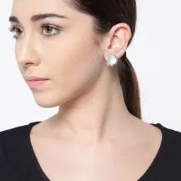 Priyaasi Silver Stud Earrings image 2