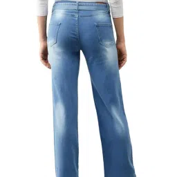 DOLCE CRUDO Light Blue Straight Fit Jeans image 2
