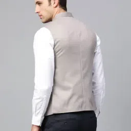 ManQ Beige Sleeveless Waistcoat image 2