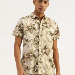 United Colors of Benetton Beige Floral Shirts-picture-25