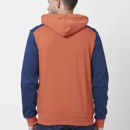 Giordano Orange Regular Fit Colour Block Hooded Sweatshirt image 2