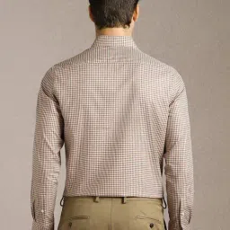 Louis Philippe Brown Cotton Regular Fit Printed Formal Shirt image 2