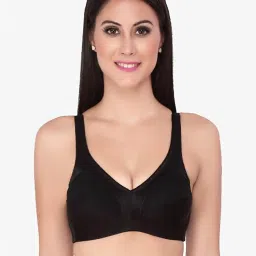 Soie Black Non Wired Non Padded Full Coverage T-Shirt Bra image 1