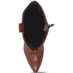 Fausto Women's Tan Casual Booties image 3