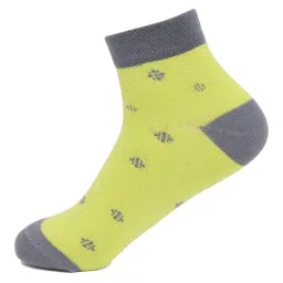 UnderJeans by Spykar Yellow Printed Socks image 2