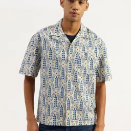 United Colors of Benetton Blue Leaf Shirts-picture-11