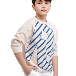 Rare Ones Boys Beige Cotton Printed Sweatshirt image 4