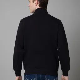 Cantabil Navy Regular Fit Colour Block Sweatshirt image 2