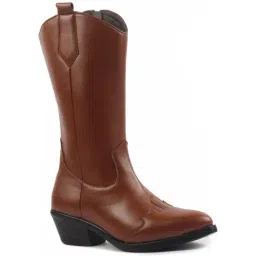 Fausto Women's Tan Casual Booties image 2