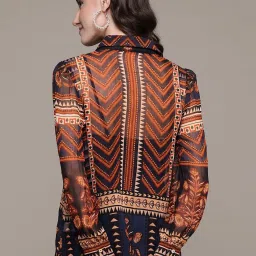 Label Ritu Kumar Navy Danielle Shirt With Camisole image 2