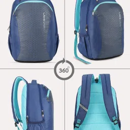 Lavie Sport Rapid Teal Green Polyester Medium Laptop Backpack with Rain Cover image 2