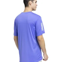 Adidas Blue Regular Fit Sports T-Shirt image 2