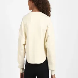 Reebok Off White Cotton TS Vector Sweatshirt image 2