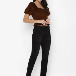 American Eagle Outfitters Black Skinny Fit High Rise Jeans image 4