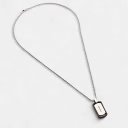 French Accent Silver-Plated Pendant With Chain image 3