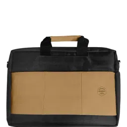 Gripp Hazzle Executive Business Laptop & Tablet Messenger Bag with Shoulder Strap - Black/Brown image 3