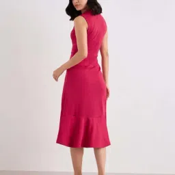 Styli Dark Pink Regular Fit Dress image 2