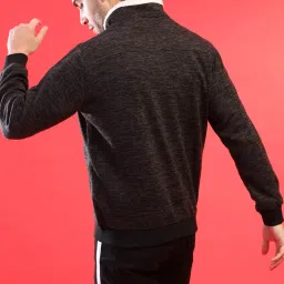 Campus Sutra Charcoal High Neck Jacket image 2