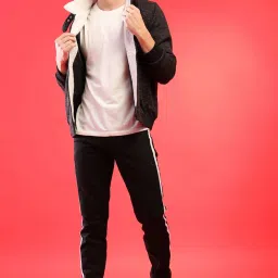 Campus Sutra Charcoal High Neck Jacket image 5