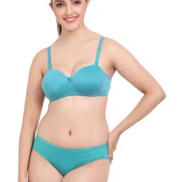 AROUSY Blue Cotton Bra Panty Set-picture-42