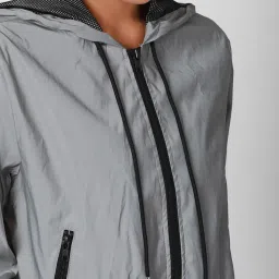 Forever 21 Silver Cotton Jacket image 5