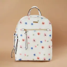 Ginger by Lifestyle White PU Backpack-picture-11