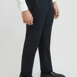 Park Avenue Grey Regular Fit Trousers image 4