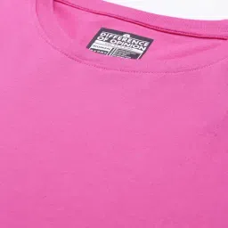 Difference of Opinion Pink Cotton Oversize T-Shirt image 4