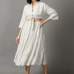 showoffff SHOWOFF Off-White Printed Co-ord Set image 1