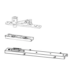 aido xl-c Dorma XL - C 1013A Aluminium Door Accessories Top Centre and Bottom Strap image 2