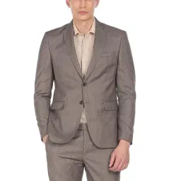 Arrow Brown Regular Fit Two Piece Suit image 4