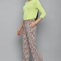 Allen Solly Multicolor Floral Print Trousers image 4
