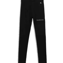 Calvin Klein Jeans Girls Black Logo Print Leggings-picture-14