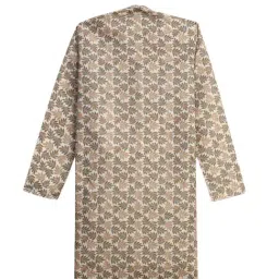 Sanwara Boys Brown Cotton Printed Kurta image 3